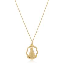 Colar Nossa Senhora Aparecida Aro Semi joias Banhado Ouro 18k Colar Nossa Senhora Aparecida Aro Semi joias Banhado Ouro 18k
