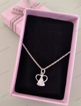 Colar Nossa Senhora Aparecida na Prata 925