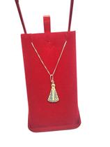 Colar Nossa Senhora Aparecida Prata 925 Veneziana 45cm