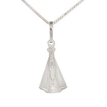 Colar Nossa Senhora Coleção Religiosos Prata 925 - 60 cm