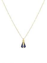 Colar nossa senhora micro zirconia azul dourado Colar nossa senhora micro zirconia azul dourado