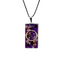 Colar Ogonite Turmalina Negra Ametista Proteção Energética Colar Ogonite Turmalina Negra Ametista Proteção Energética