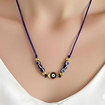 Colar Olho Grego Azul Amuleto Proteção Estilo Inox Amuleto Dourado Atração Positiva Colar Olho Grego Azul Amuleto Proteção Estilo Inox Amuleto Dourado Atração Positiva