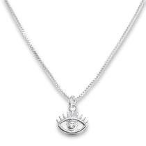 Colar Olho Grego Banhado Prata Semijoia Colar Olho Grego Banhado Prata Semijoia