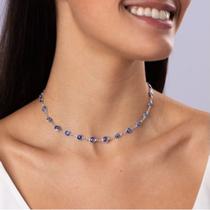 Colar Olho Grego Folheado a Prata 925 Colar Olho Grego Folheado a Prata 925