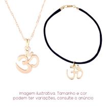 Colar OM + Pulseira camurça - Sunshine Cristais