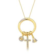 Colar open locket religioso