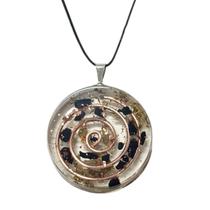 Colar Orgonite Auto Cuidado Emocional Arruda Turmalina Negra Fitoenergético