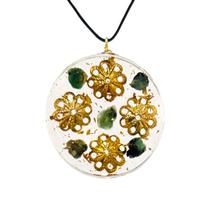 Colar Orgonite Decreto de Cura Santa Esmeralda Colar Orgonite Decreto de Cura Santa Esmeralda