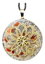 Colar Orgonite Flor Da Vida Geometria Sagrada Pedras Chakras