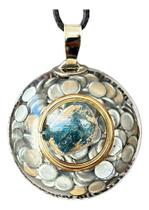 Colar Orgonite Metabolic Com Pedra Natural Apatita Azul
