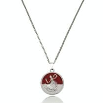 Colar Orixá Iansã Imagem Resinada Umbanda - Prateado