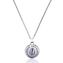 Colar Orixá Obaluaê Atotô Medalha Proteção Espiritual
