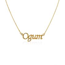 Colar Orixá Ogum - Banhado em Ouro 18k