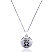 Colar Orixá Ogum Patakori Medalha Proteção Espiritual Colar Orixá Ogum Patakori Medalha Proteção Espiritual