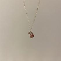 Colar Osso De Cachorro + Coração Rosa - 100% Prata925 Colar Osso De Cachorro + Coração Rosa - 100% Prata925