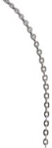 Colar Ouro Branco 18k 750 Bailarina 1.2 60 Cm Maciço Colar Ouro Branco 18k 750 Bailarina 1.2 60 Cm Maciço