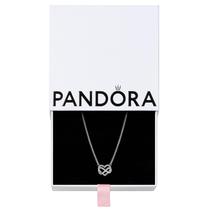 Colar PANDORA Sparkling Infinity Heart em prata esterlina Colar PANDORA Sparkling Infinity Heart em prata esterlina