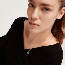 Colar para mulheres, meninas ouro banhado colar de carta penda