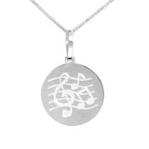 Colar Partitura Música Coleção Hobbies Prata 925