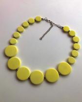 Colar Pastilha Amarelo Colar Pastilha Amarelo