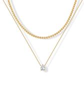 Colar PAVOI Corrente Serpentina Banhada a Ouro 14K com Zircônia Cúbica