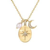 Colar PAVOI em zircônia cúbica banhada a ouro 14K North Star Colar PAVOI em zircônia cúbica banhada a ouro 14K North Star