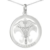 Colar Pedagogia Coleção Formatura em Prata 925