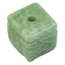 Colar Pedra Cubo Amazonita Difusor Aromaterapia Ranhurado Colar Pedra Cubo Amazonita Difusor Aromaterapia Ranhurado