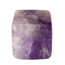 Colar Pedra Cubo Ametista Difusor Aromaterapia Ranhurado Colar Pedra Cubo Ametista Difusor Aromaterapia Ranhurado