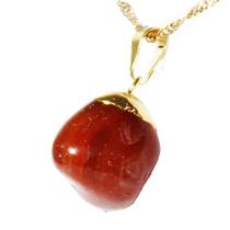 Colar Pedra Rolada Agata Cornalina Envolto Dourado Colar Pedra Rolada Agata Cornalina Envolto Dourado