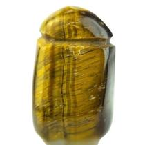 Colar Pedra Rolada Olho de Tigre Difusor Aromaterapia