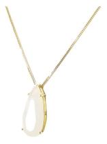 Colar Pedra Zirconia Gota Branca Leitosa Folheado Ouro 18k Colar Pedra Zirconia Gota Branca Leitosa Folheado Ouro 18k
