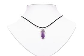 Colar pendulo Pedra ametista proteçao
