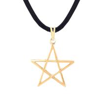 Colar Pentagrama 25mm Wicca Estrela 5 Pontas - Sunshine Cristais