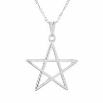 Colar Pentagrama 25mm Wicca Estrela 5 Pontas - Sunshine Cristais