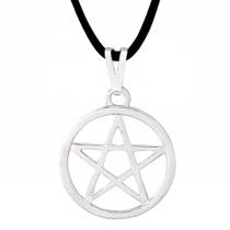Colar Pentagrama com aro 25mm Wicca Estrela 5 Pontas - Sunshine Cristais Colar Pentagrama com aro 25mm Wicca Estrela 5 Pontas - Sunshine Cristais