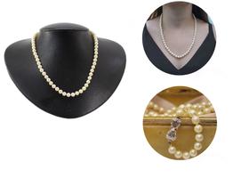 Colar Pérola Água Salgada Degradê Akoya Ouro Branco Diamante