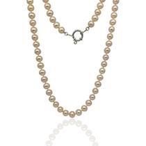 Colar Pérola Natural Cultivada Agua Docê Pessego Extra - 04013