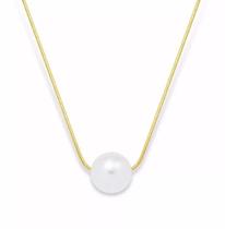 Colar Pérola Super lindo Folheado a Ouro 18k Colar Pérola Super lindo Folheado a Ouro 18k