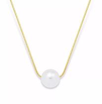 Colar Pérola Super lindo Folheado a Ouro 18k Colar Pérola Super lindo Folheado a Ouro 18k