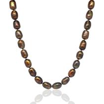 Colar Pérolas Chocolate Naturais Biwa Água Doce - 29321 Colar Pérolas Chocolate Naturais Biwa Água Doce - 29321