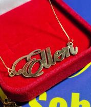 Colar Personal Com Nomes Ouro 18 Kilates Peso 2 Gramas Colar Personal Com Nomes Ouro 18 Kilates Peso 2 Gramas
