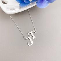 Colar personalizado iniciais prata 925