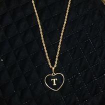 Colar personalizado letra T Colar personalizado letra T