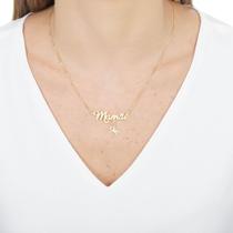 Colar Personalizado Mamãe Um Menino Banhado a Ouro 18K Colar Personalizado Mamãe Um Menino Banhado a Ouro 18K