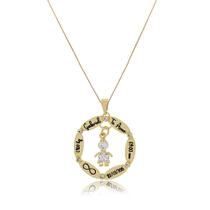 Colar Personalizado Mandala Com Dados Nascimento Folheado Em Ouro 18k - Floratta Joias