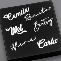 Colar personalizado nome prata 925 diferentes fontes