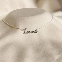 Colar Personalizável - Colar de Prata 925 manuscrito - nome