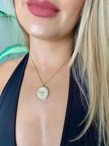 Colar + Ping 5mm Baiano Banhado Ouro 18k Semi Joia De Luxo